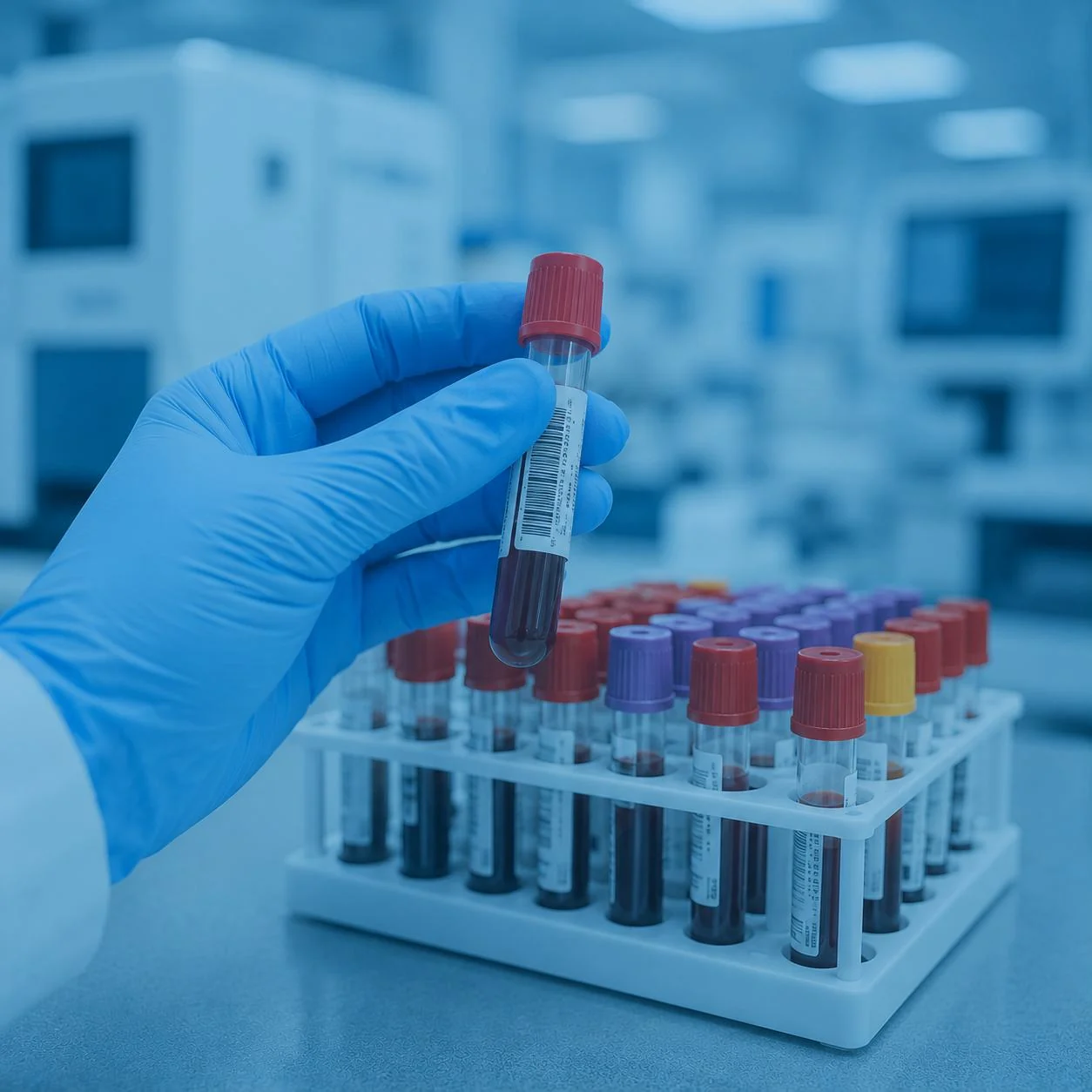 Muestras procesadas en el laboratorio clínico